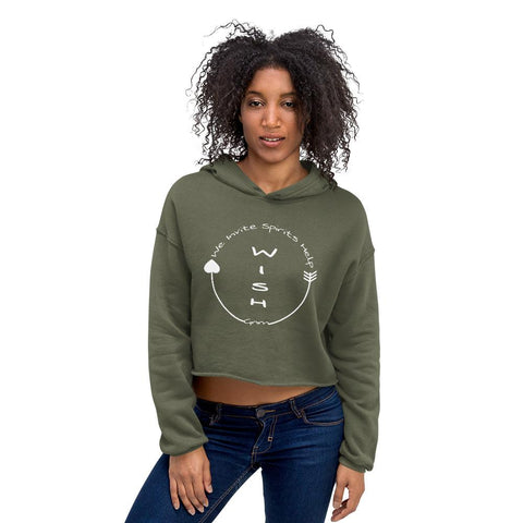 Crop Hoodie - Wish<br>We Invite Spirits Help