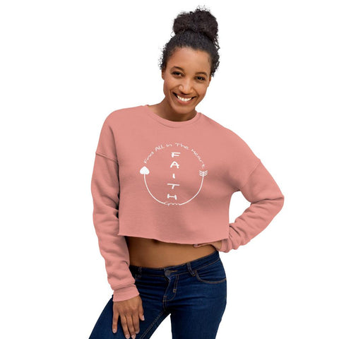 Crop Sweatshirt - Faith<br>Find All In The Heart